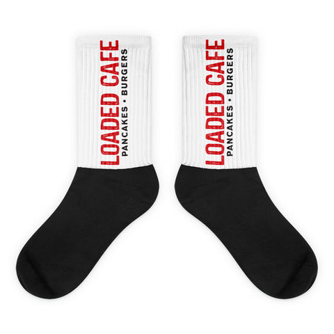 Loaded Cafe Logo - Black foot socks
